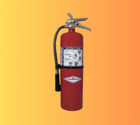 Amerex B460 Purple K Dry Chemical Brass Valve Fire Extinguisher