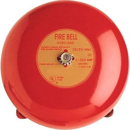 Fire Alarm Bells Edwards Signaling 439D-6AW-R