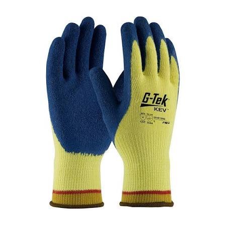 G-Tek Cut Resistant Kevlar Work Gloves with Latex Coated Palm