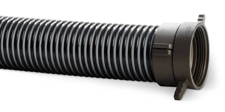 Flexible Hard Suction Hose with Anodized Couplings
