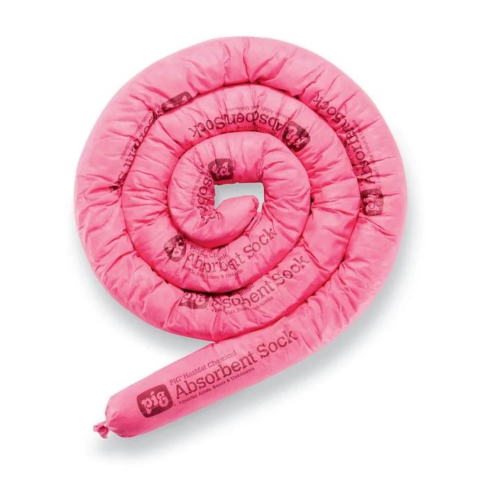 PIG Chem Guard Hazardous Chemical Absorbent Sock