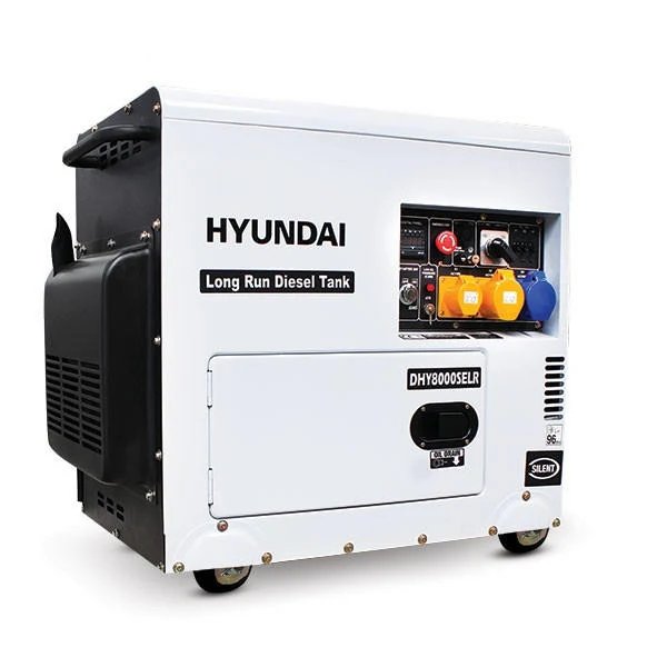 Hyundai 5.8kW / 7.5kVA* Silenced Diesel Generator