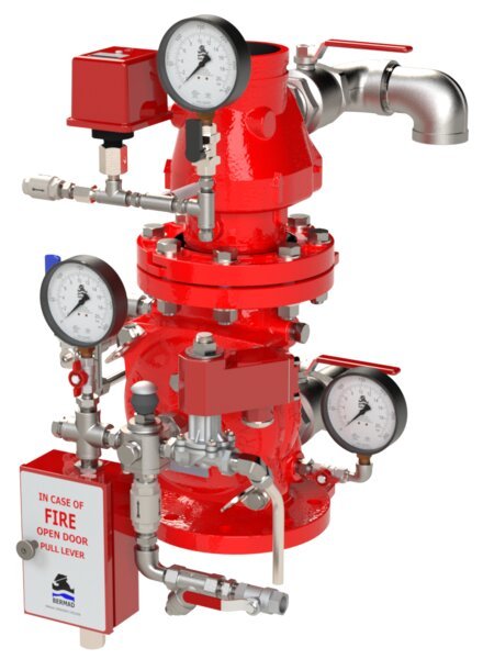 BERMAD Single Interlock Pre-Action Valve - Electric Release (FP-400Y-7M)