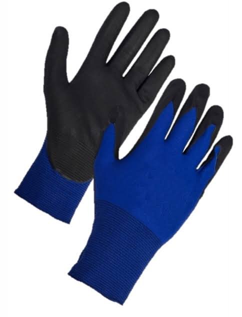NBR Foam Coated Gloves Black