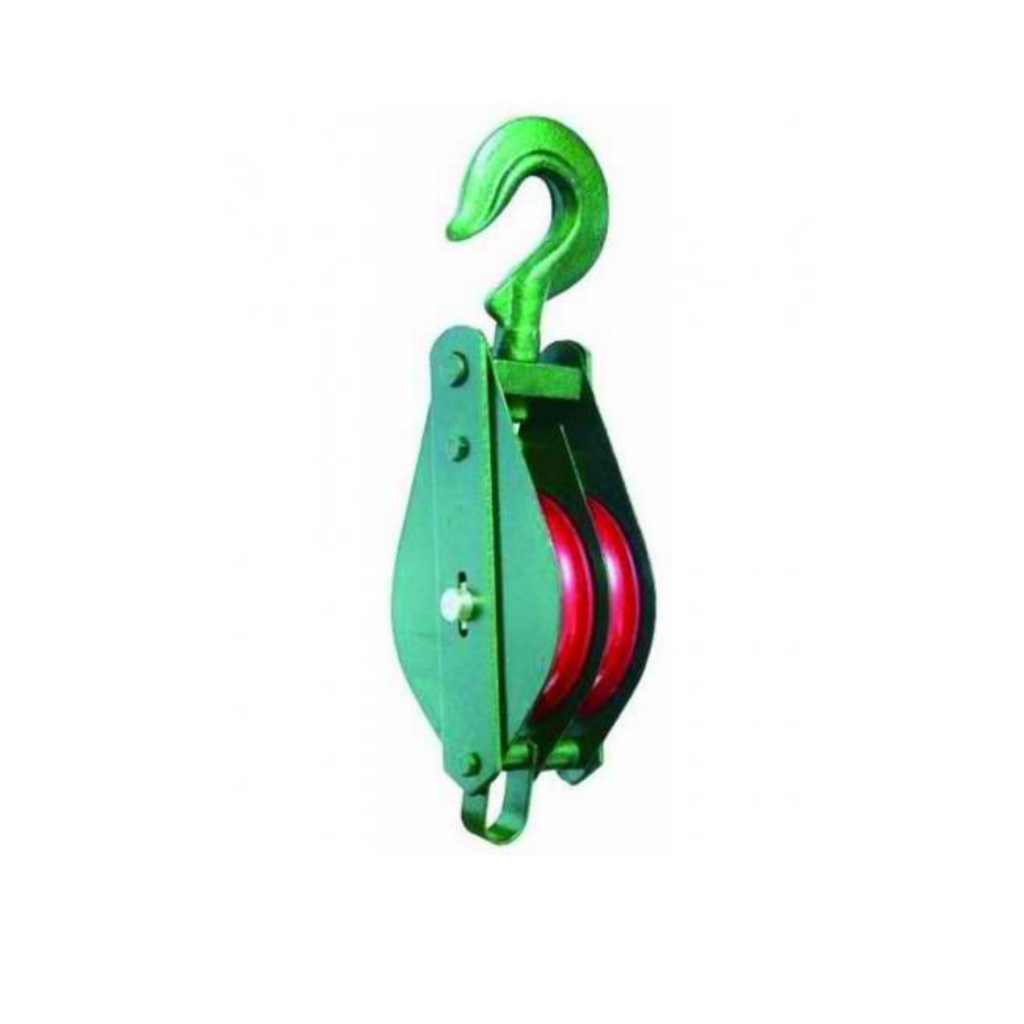 SHOWA Steel Pulley Block for Nylon/Abaca Rope Double w/Hook