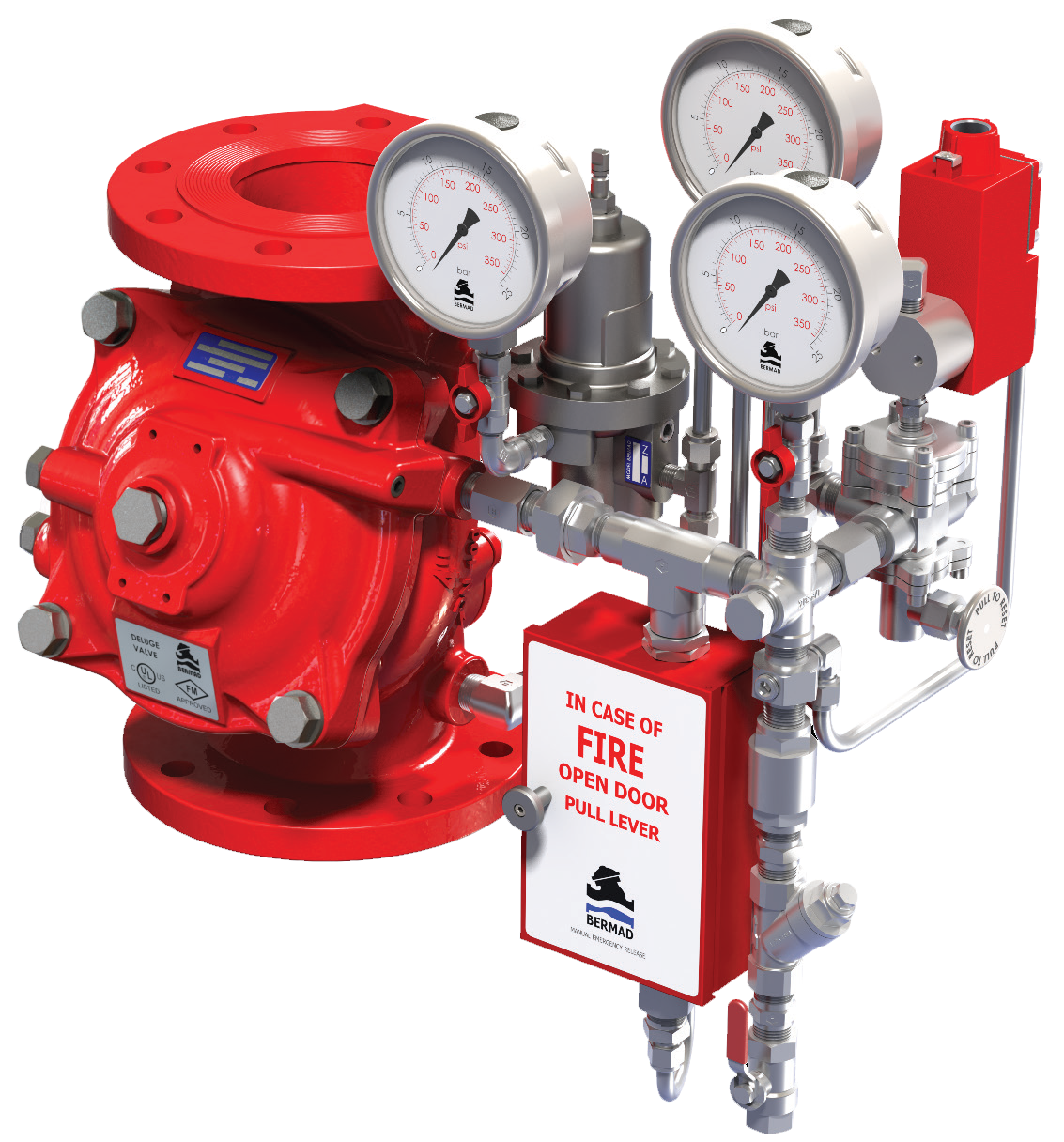 HCP-502: BERMAD Hydraulically Controlled Pressure Deluge Valve with Local Reset - FP-400Y 1MC
